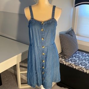Loft Chambray Mini Dress